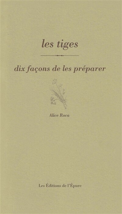 Couverture_Les tiges : dix façons de les préparer