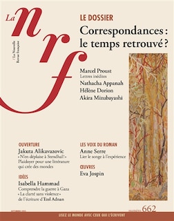 Front cover_Nouvelle revue française, n°662