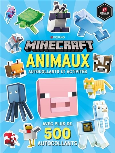 Couverture_Minecraft : animaux : autocollants et activités
