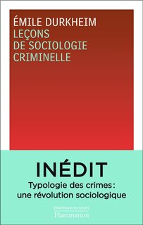 Front cover_Leçons de sociologie criminelle