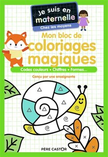 Couverture_Mon bloc de coloriages magiques, chez les moyens