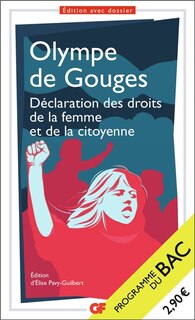 Front cover_Déclaration des droits de la femme et de la citoyenne : programme du bac