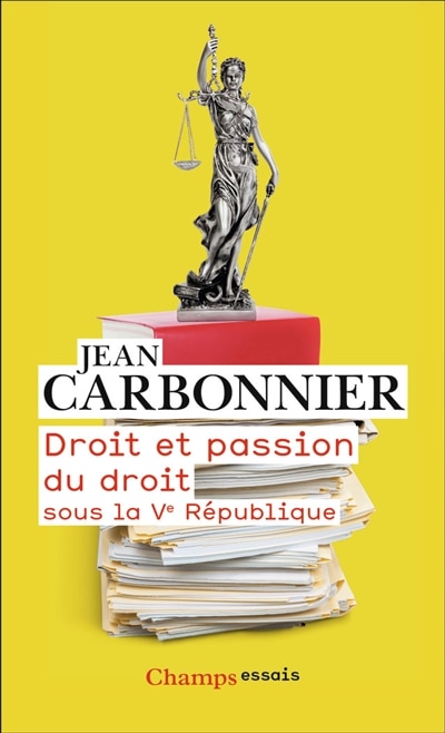 Front cover_Droit et passion du droit sous la Ve République