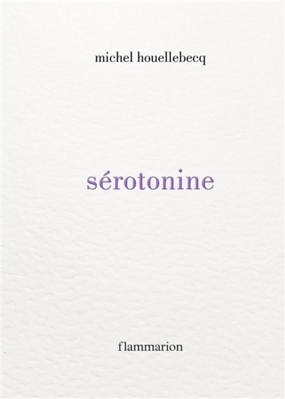 Couverture_SEROTONINE - RELIÉ