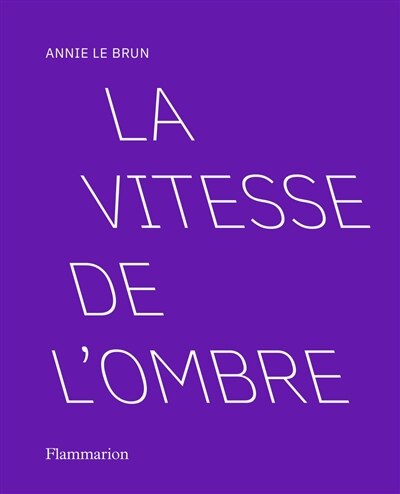 Front cover_La vitesse de l'ombre