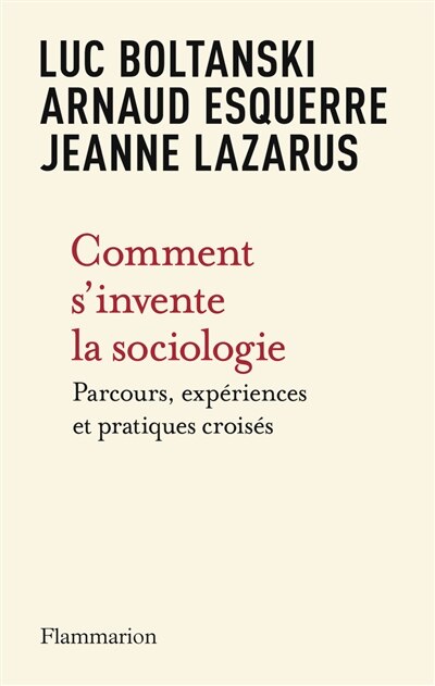 Front cover_Comment s'invente la sociologie