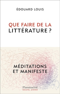 Front cover_Que faire de la littérature ?