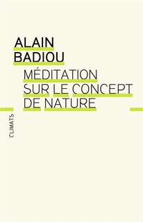 Front cover_Méditation sur le concept de nature