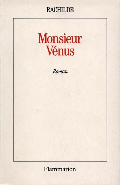 Front cover_Monsieur Vénus