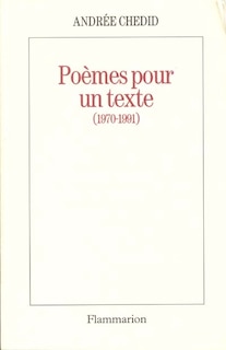 Front cover_Poèmes pour un texte : 1970-1991