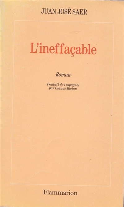 Front cover_L'ineffaçable