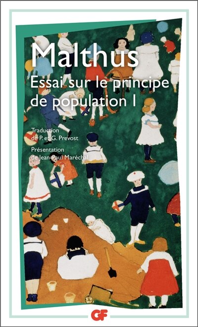 Couverture_Essai sur le principe de population, Vol. 1