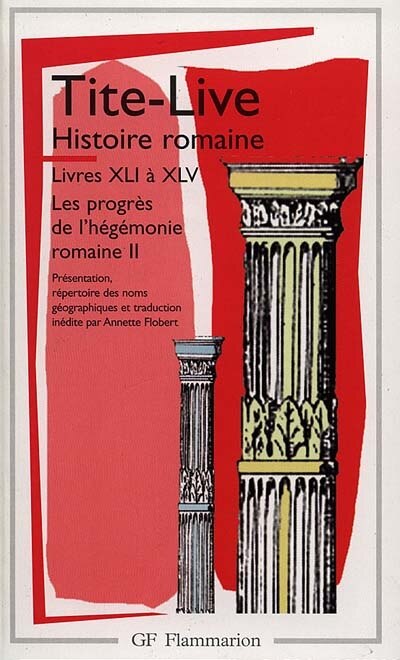 Front cover_Histoire romaine, livres XLI à XLV