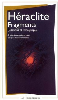 Front cover_Fragments : citations et témoignages