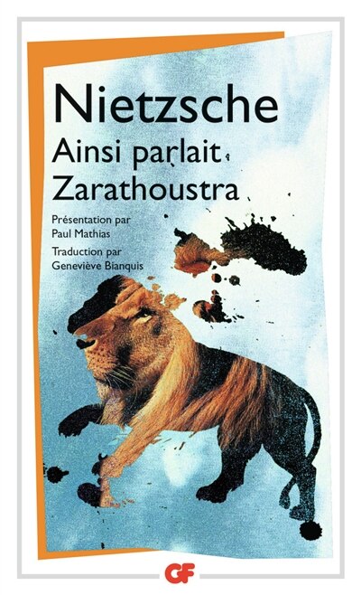 Front cover_Ainsi parlait Zarathoustra
