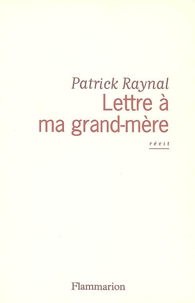 Front cover_Lettre à ma grand-mère