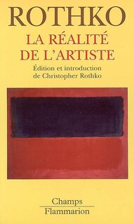 Couverture_La réalité de l'artiste