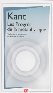 Front cover_Les progr&egrave;s de la m&eacute;taphysique
