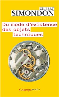 Front cover_Du mode d'existence des objets techniques