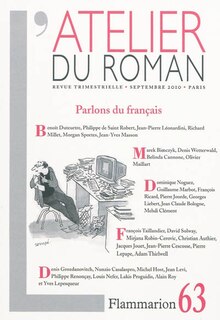 Front cover_Atelier du roman (L'), n°63. Parlons du français