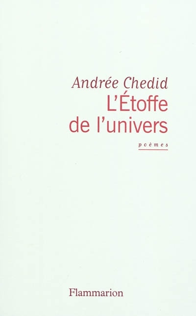 Front cover_L'étoffe de l'univers : poèmes
