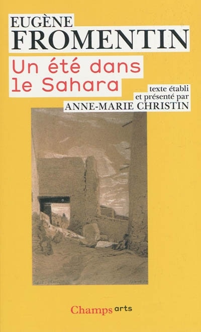 Front cover_Un été dans le Sahara