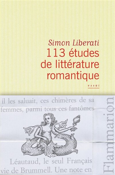Front cover_113 études de littérature romantique