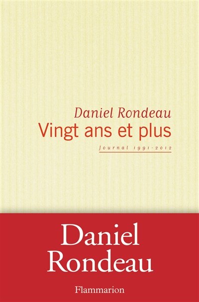 Front cover_Vingt ans et plus : journal 1991-2012