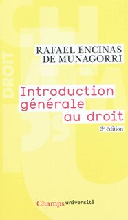 Front cover_Introduction générale au droit