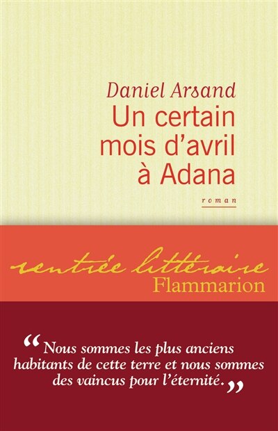 Front cover_Un certain mois d'avril à Adana