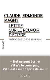 Front cover_Lettre sur le pouvoir d'écrire