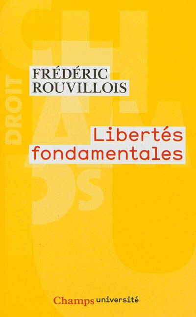 Front cover_Libertés fondamentales