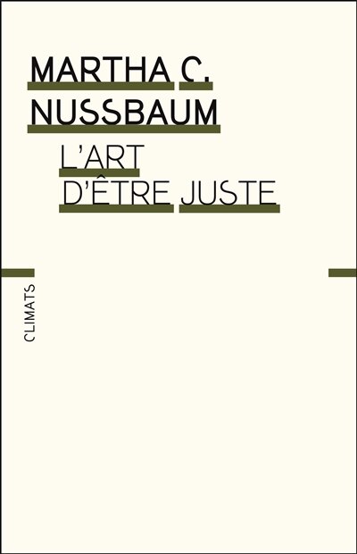 Front cover_L'art d'être juste : l'imagination littéraire et la vie publique
