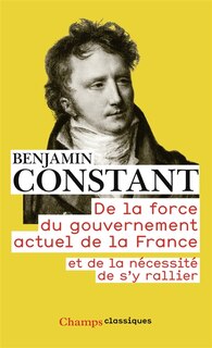 Front cover_De la force du gouvernement actuel de la France et de la nécessité de s'y rallier ; Des réactions politiques ; Des effets de la Terreur