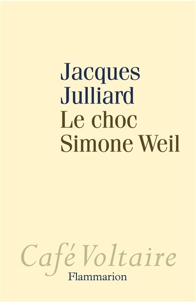 Front cover_Le choc Simone Weil