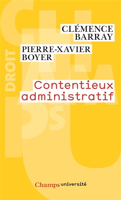 Front cover_Contentieux administratif