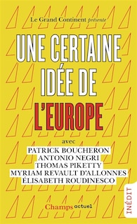 Couverture_Une certaine idée de l'Europe