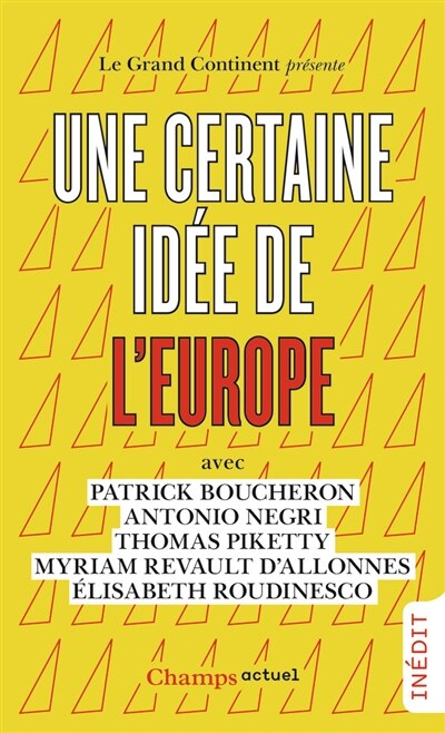 Couverture_Une certaine idée de l'Europe