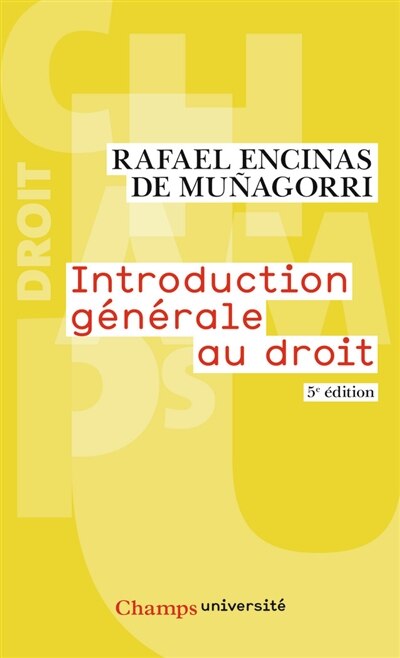 Front cover_Introduction générale au droit