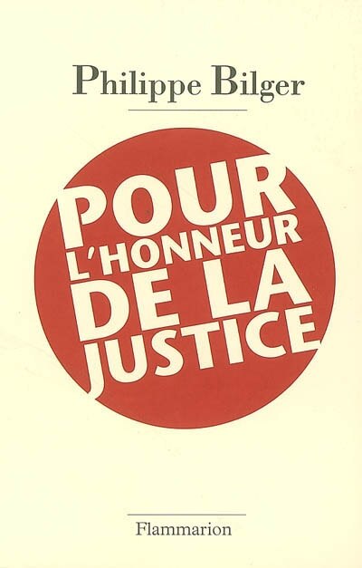 Front cover_Pour l'honneur de la justice