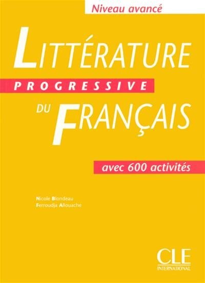 Couverture_Littérature progressive du français niveau avancé, avec 600 activités
