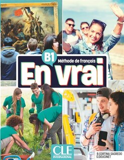 Front cover_En vrai, méthode de français B1