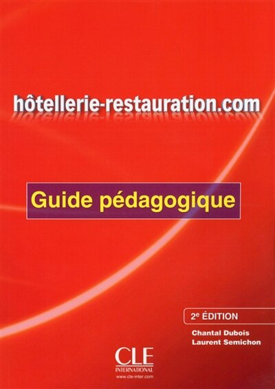 Front cover_Hôtellerie-restauration.com : guide pédagogique