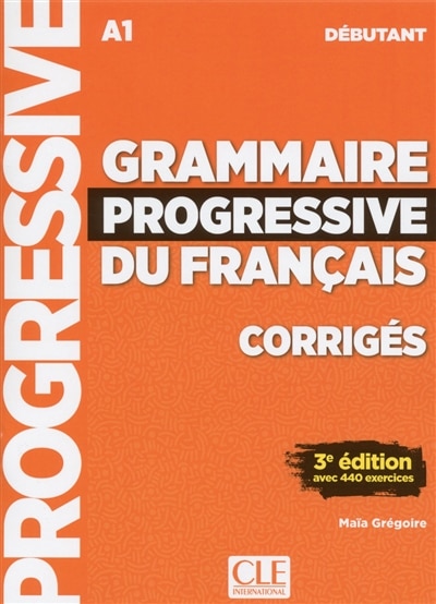Front cover_Grammaire progressive du français, corrigés