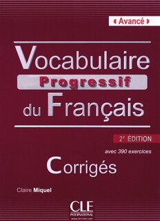 Couverture_Vocabulaire progressif du français, niveau avancé