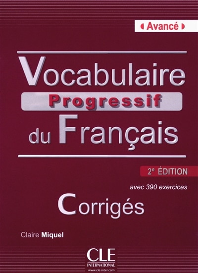 Couverture_Vocabulaire progressif du français, niveau avancé
