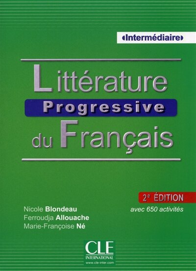 Couverture_Littérature progressive du français niveau intermédiaire, avec 650 activités