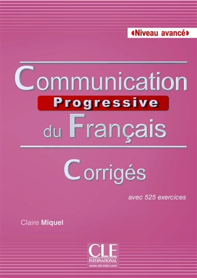 Front cover_Communication progressive du français, niveau avancé