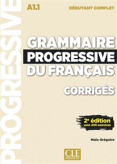 Front cover_Grammaire progressive du français, corrigés