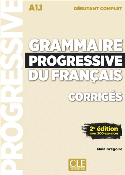 Front cover_Grammaire progressive du français, corrigés